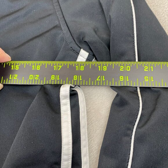 Adidas Women's Track Jacket Medium Black With White Stripes Activewear Full Zip - Picture 5 of 7